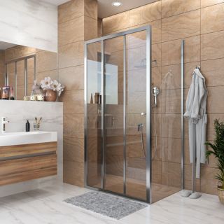 Боковая стенка Grossman Falcon GR-P90Fa 90см хром/прозрачное